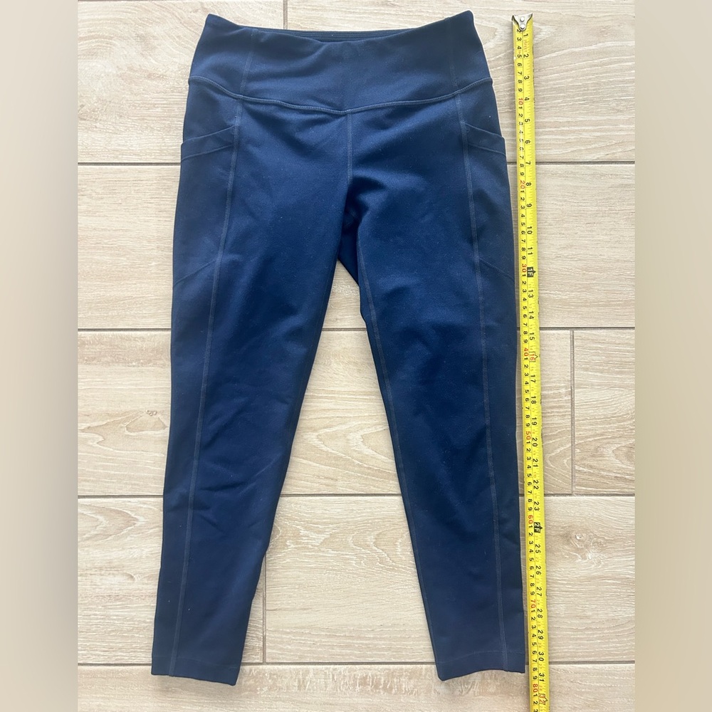 Zella Navy High-Waist Athletic Leggings - Small